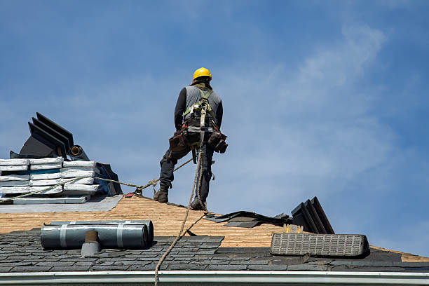 Professional Gutter Installation technician working in Port Orange, FL